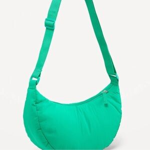 OLD NAVY Crescent Crossbody Bag Beach COLOR Cruiser Green ONE SIZE